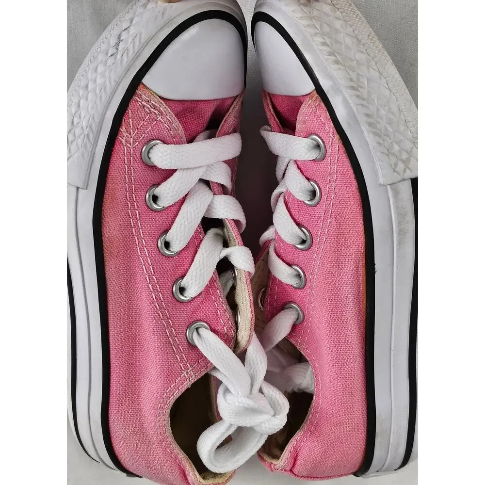CONVERSE ALL STAR YOUTH PINK LOW TOP CHUCK TAYLOR SNEAKERS SIZE 11